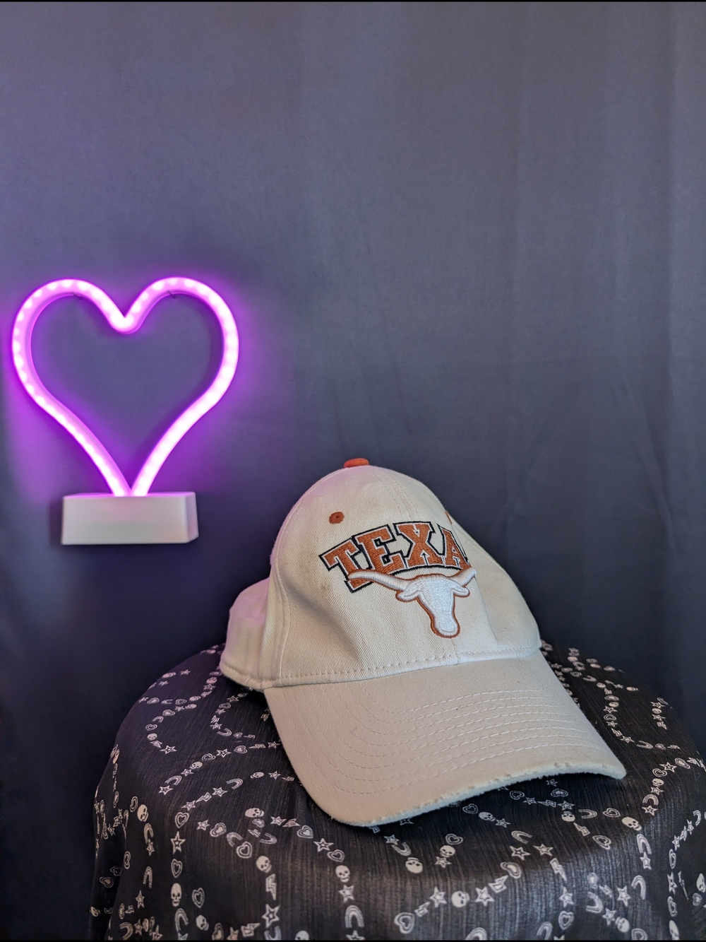 Texas Longhorns Cream Baseball Cap Orange Logo 1970 Champs S/M